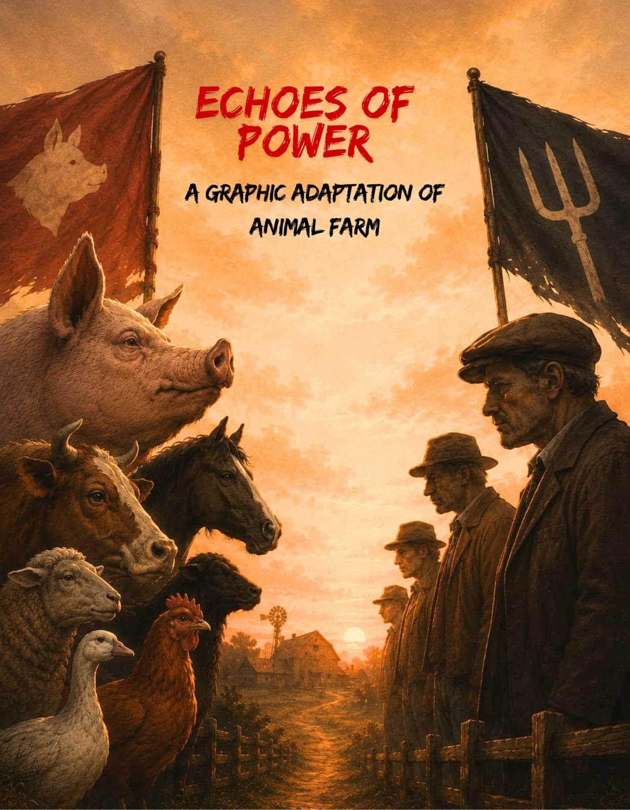 Echoes of Power: A graphic adaptation of Animal Farm