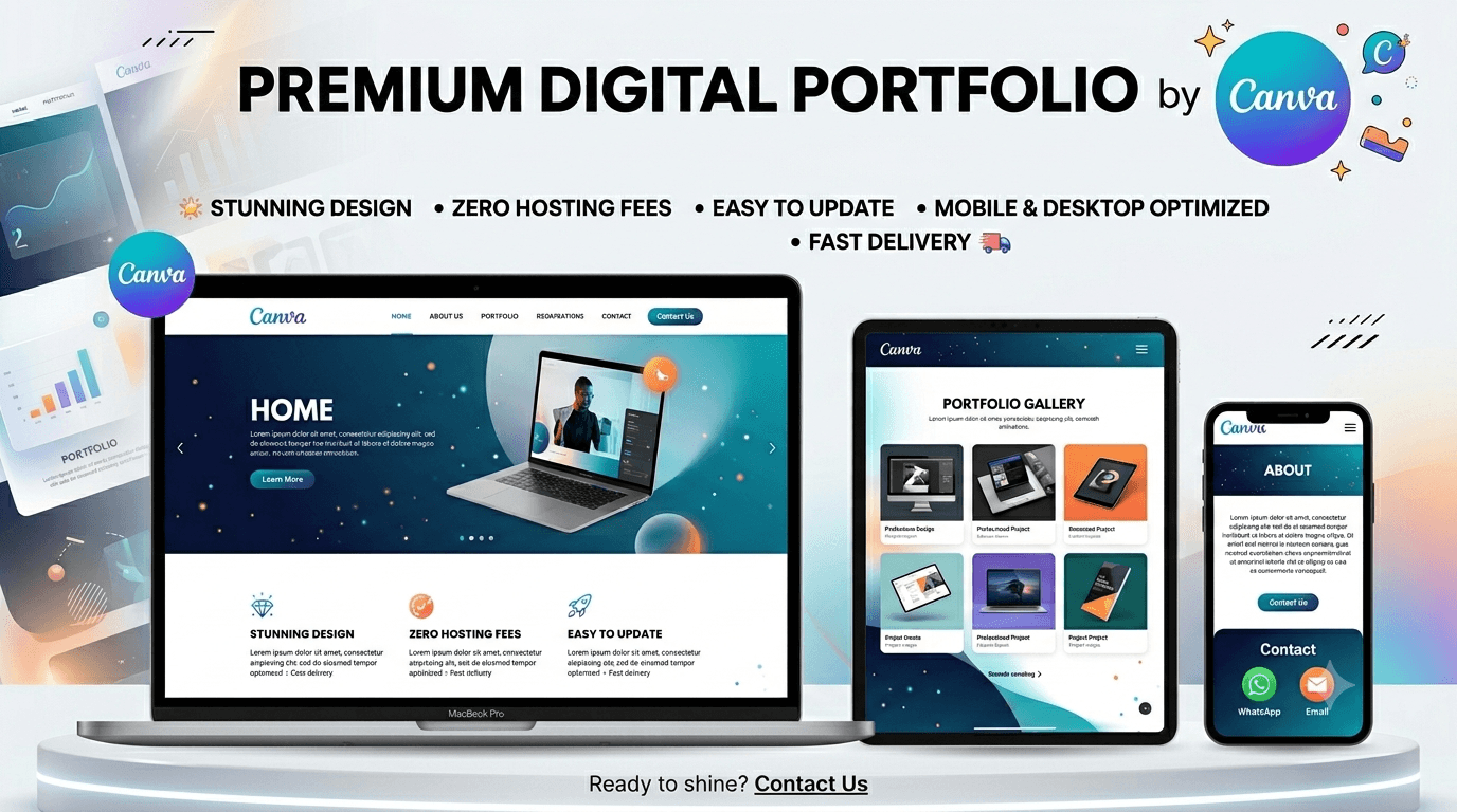 Premium Digital Portfolio Creation | Custom Web Showcase for Professionals | Personal Brand & Digital Portfolio Creation Service