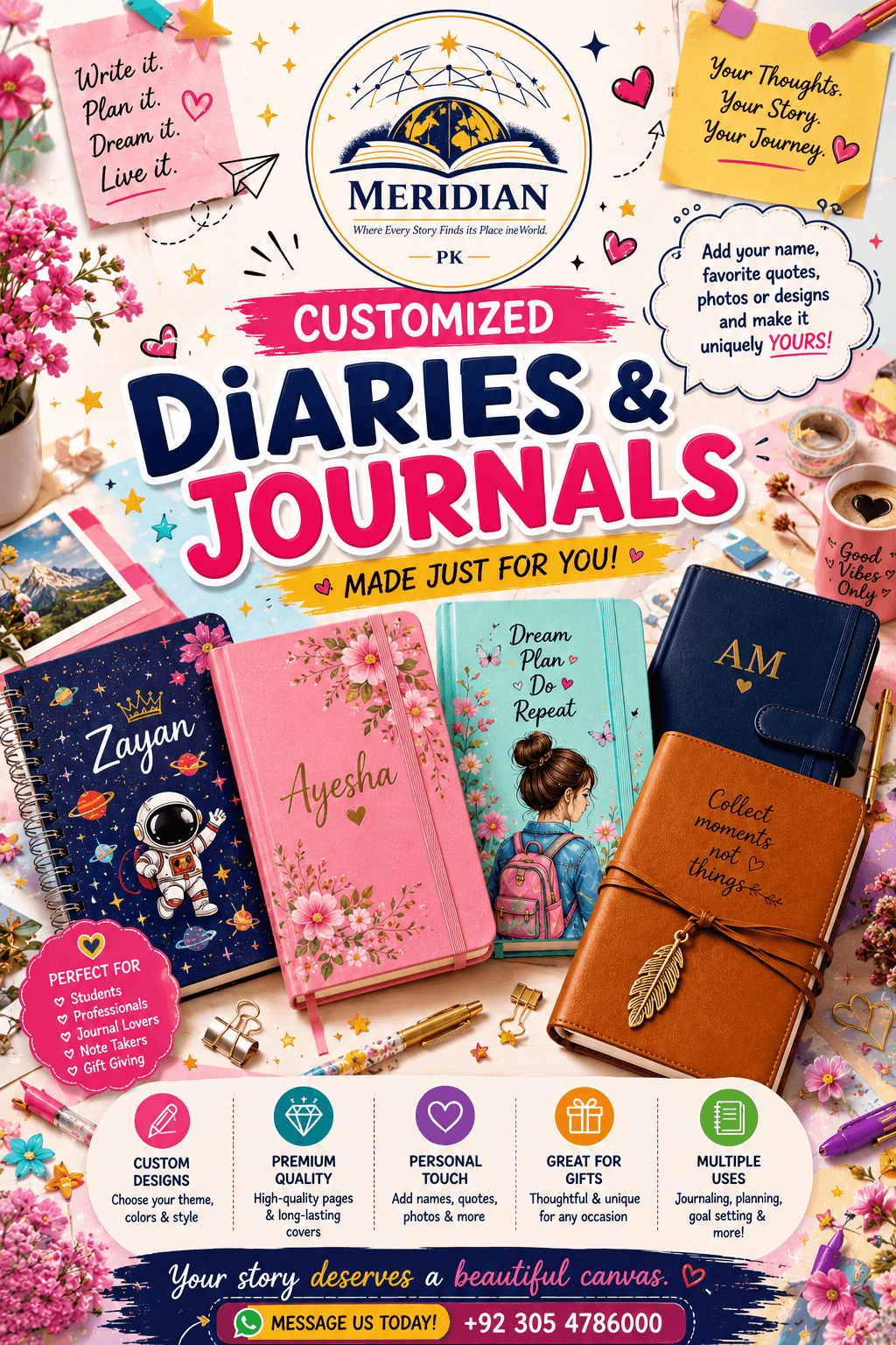 Customized Diaries & Journals
